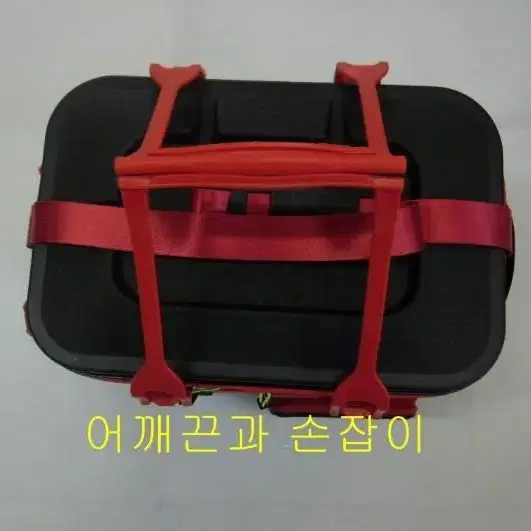 (129번)고급 하드 밑밥통겸 살림통40cm(낙시대거치대부착)