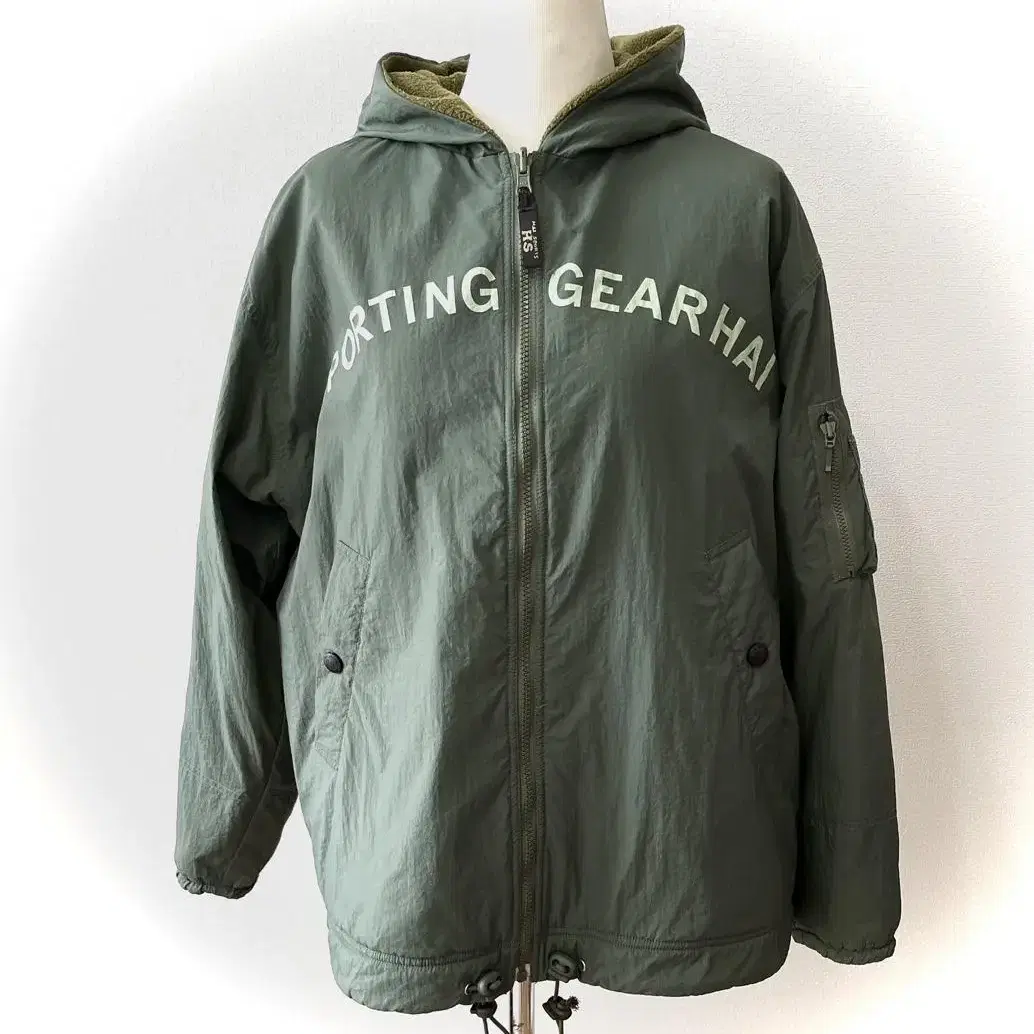 90s 이세이 미야케 Sporting Gear Hai 리버시블 후드 봄버