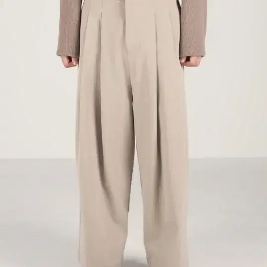 오파츠 Wide-leg Long pants Latte 1사이즈