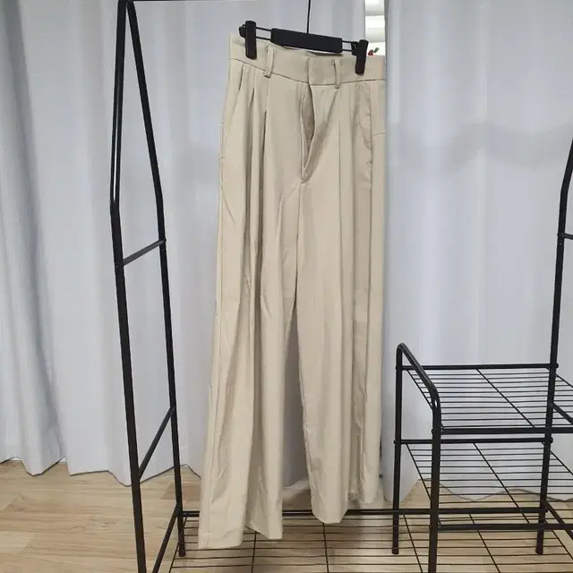 오파츠 Wide-leg Long pants Latte 1사이즈