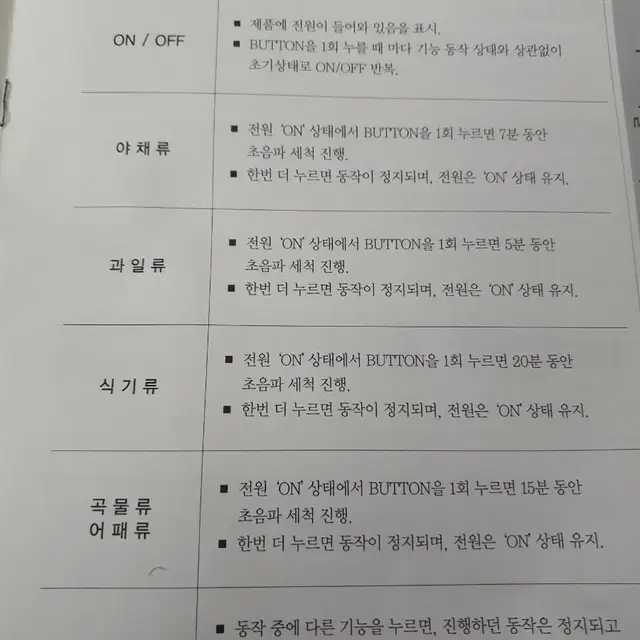 초음파 세척기 소독기 과일 야채 빌트인