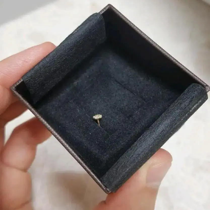 14K 미니 큐빅 피어싱 크기4mm/바길이4mm