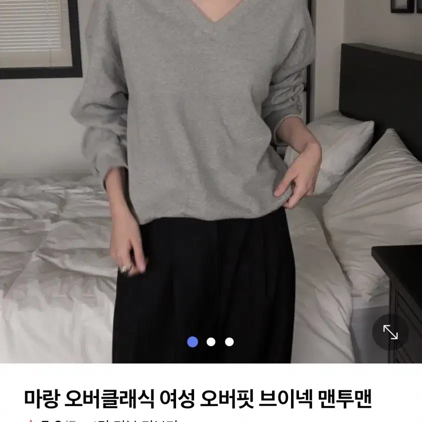 브이넥 맨투맨 그레이 썸머무드 가내스라 언더비 어베인 위드윤 어텀 오큐페