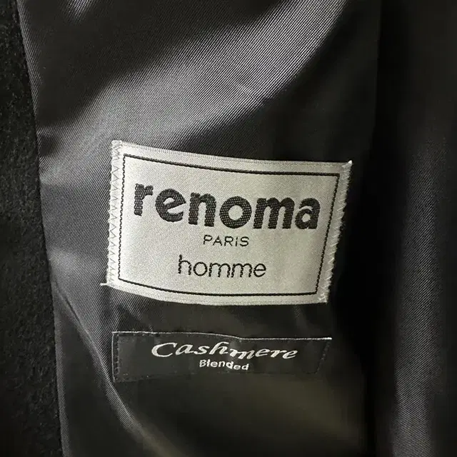 [XL/103] 레노마 혼방 캐시미어 싱글코트 블랙 renoma