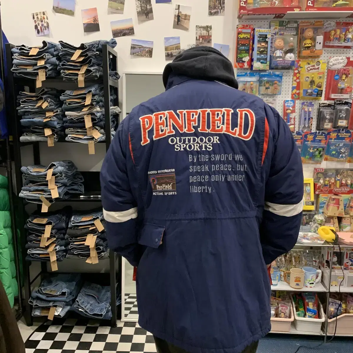 penfield 펜필드 스펠아웃 올드스쿨 파카