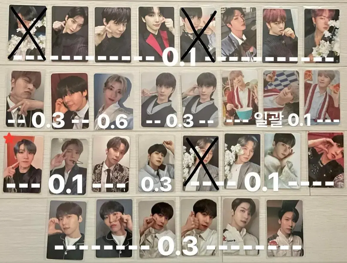 Oneus album Alpho unreleased photocard postcard Necut