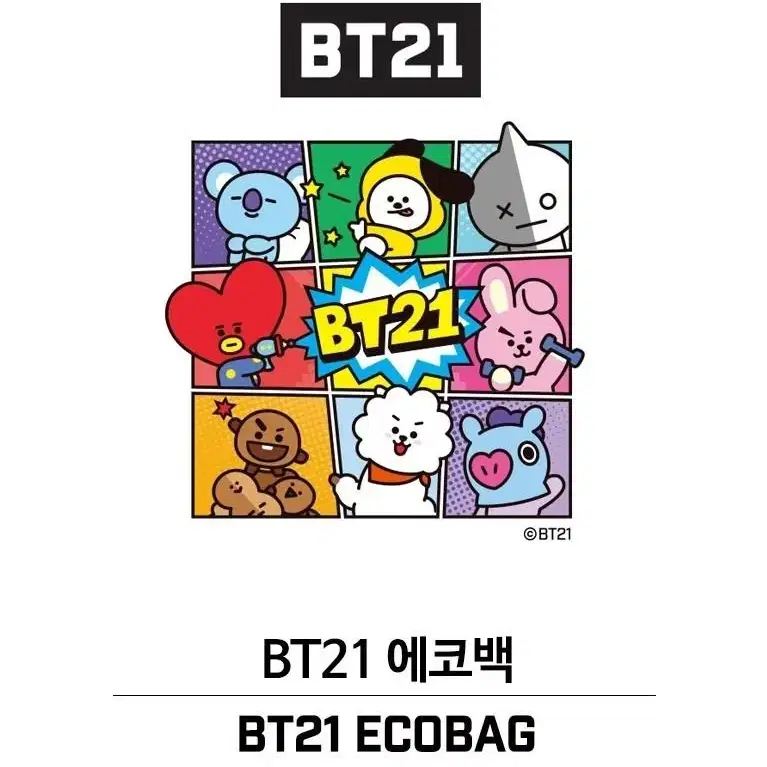 방탄소년단 치미 BT21 가방 에코백