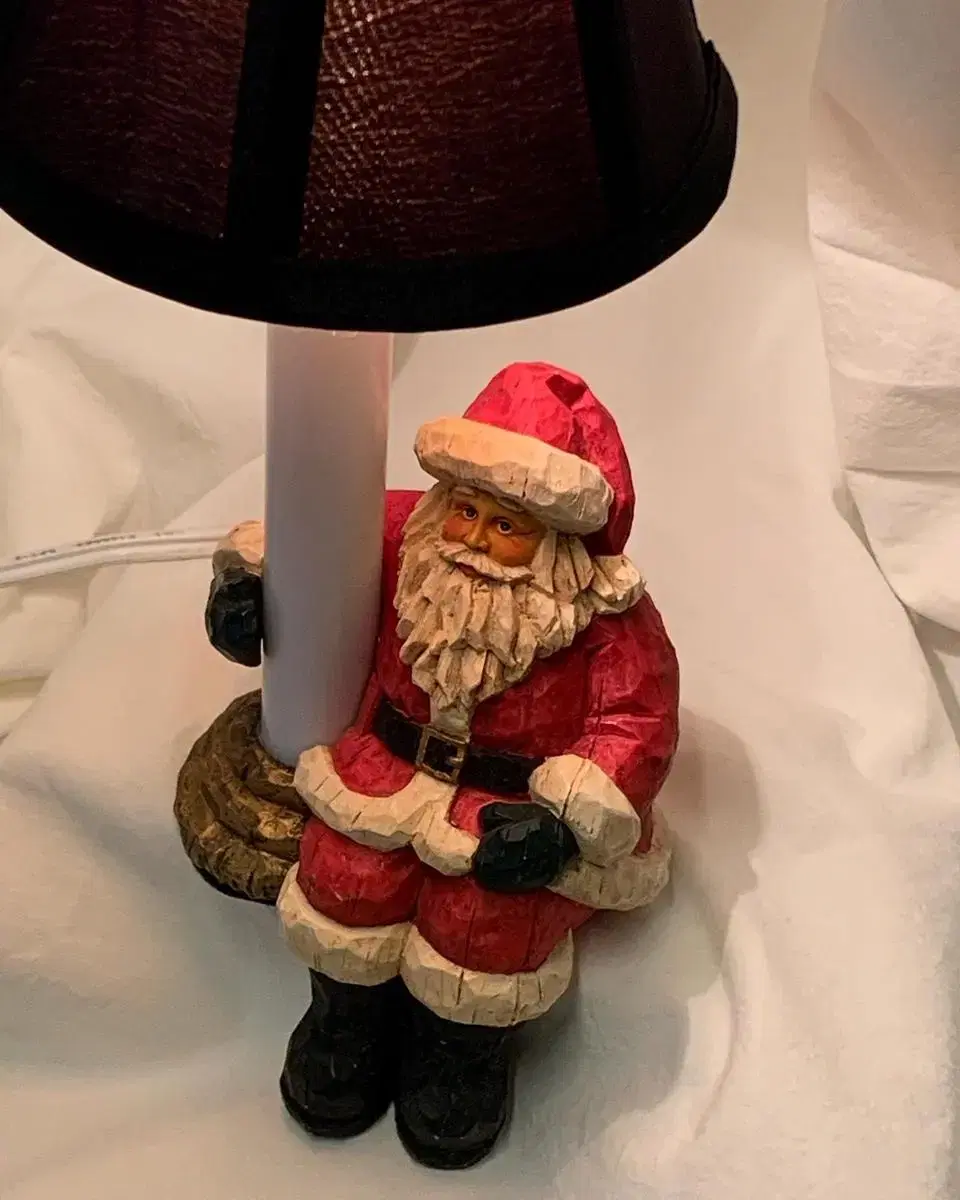 vintage santa lamp