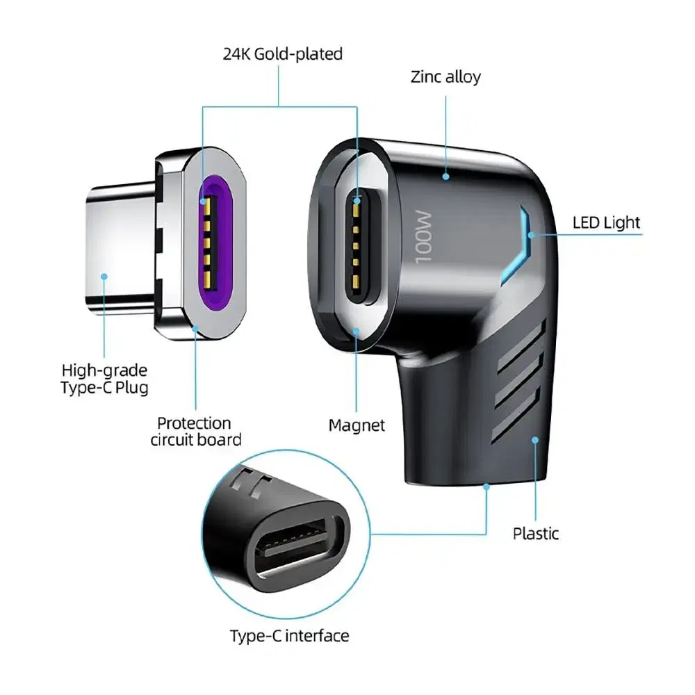 100w 맥북 자석 충전단자 아이패드 마그네틱 충전