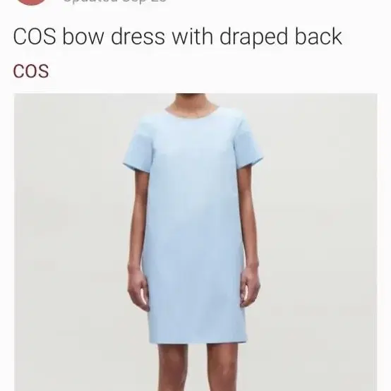 (새상품) cos 원피스 bow draped dress