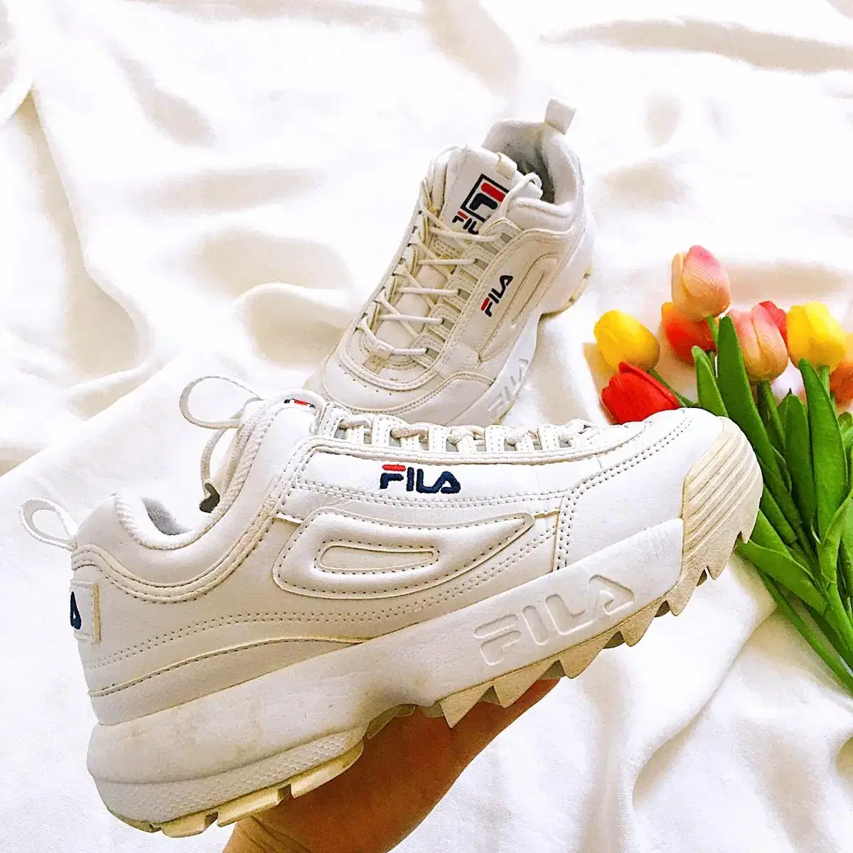 [풀패키지관리상태A+급] FILA 휠라 디스럽터2 230mm