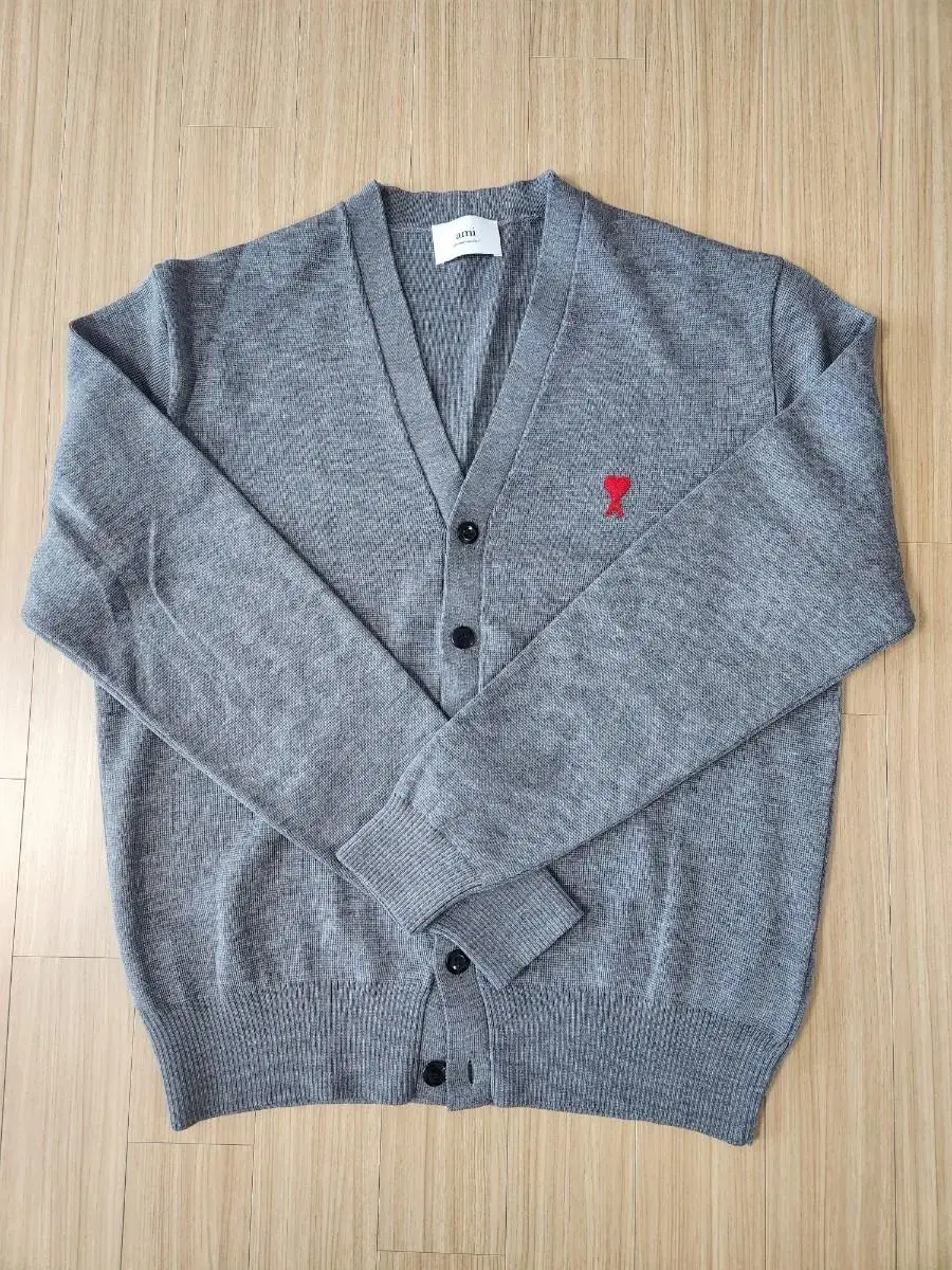 Army Chainstitch Heart Logo Merino Wool Cardigan