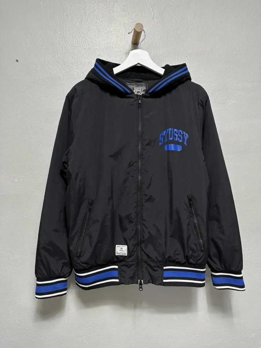 Stussy Logo Nylon Hooded Bloomers Jacket