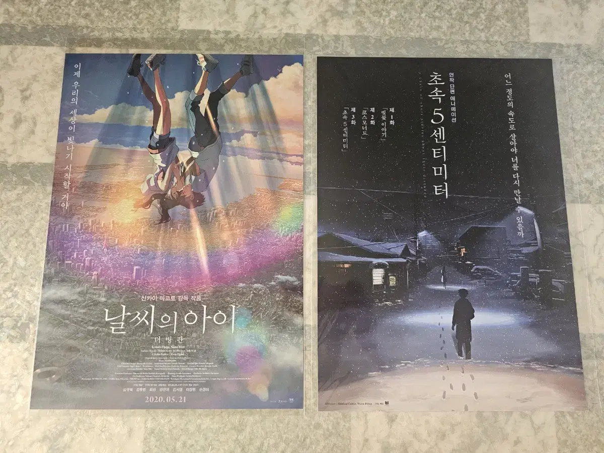 Makoto Shinkai Movie Poster The Weather Child 5 cm per second