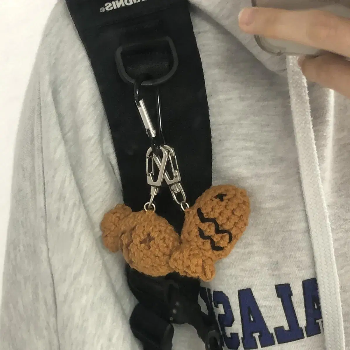 Taiyaki keyring (one bite of red bean bun.one bite of shu bun)