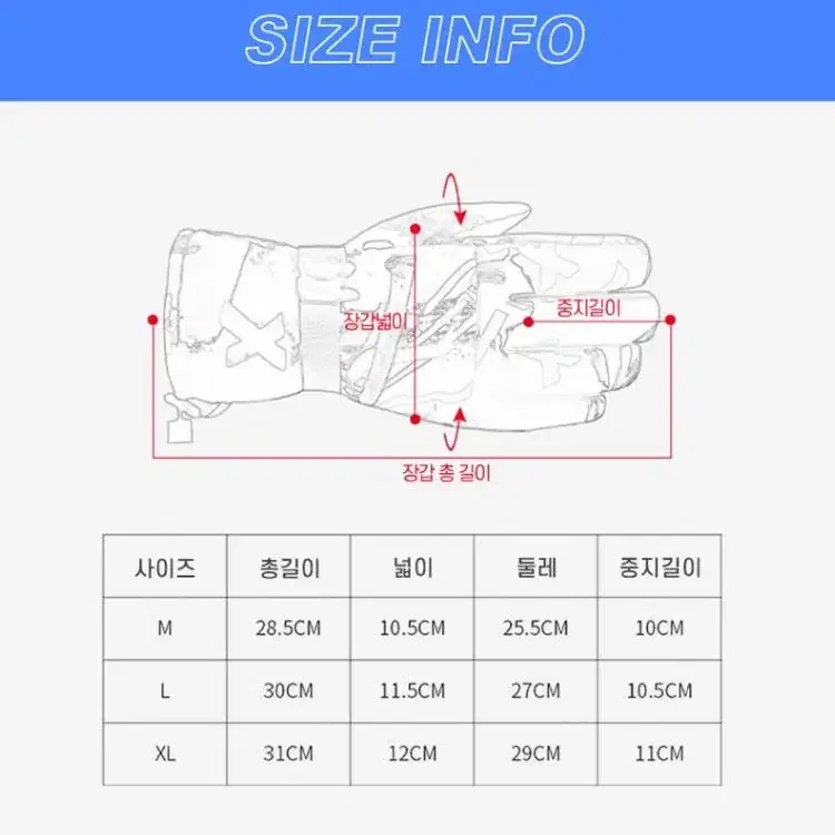 [새상품+무배] 첫사랑스키장갑 스키장 스키 보드 스마트터치 방한 고급