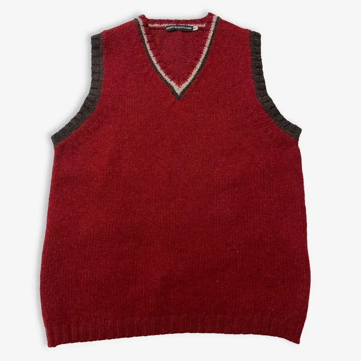 vintage scotland bocashi Knit vest