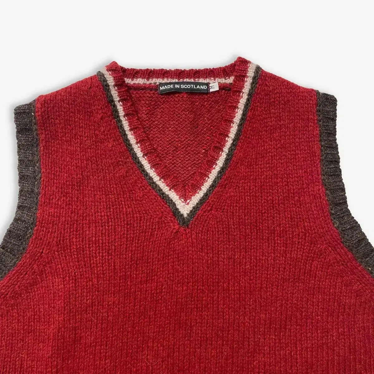 vintage scotland bocashi Knit vest