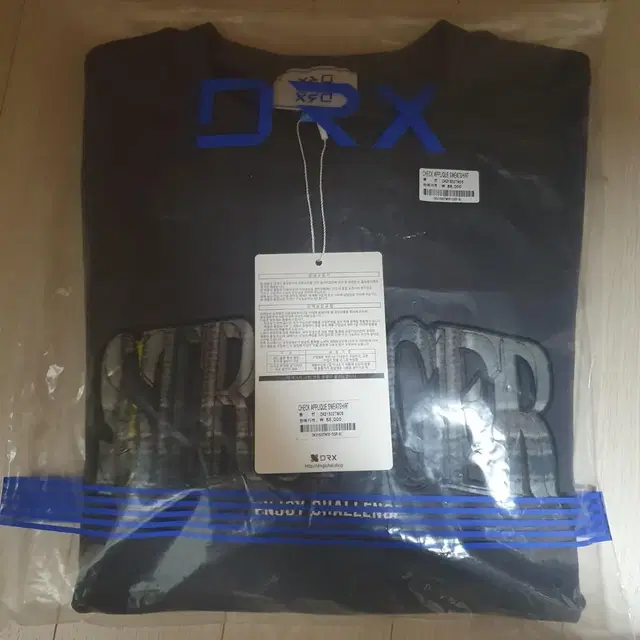 DRX CHECK APPLIQUE SWEATSHIRT D.GREY XL