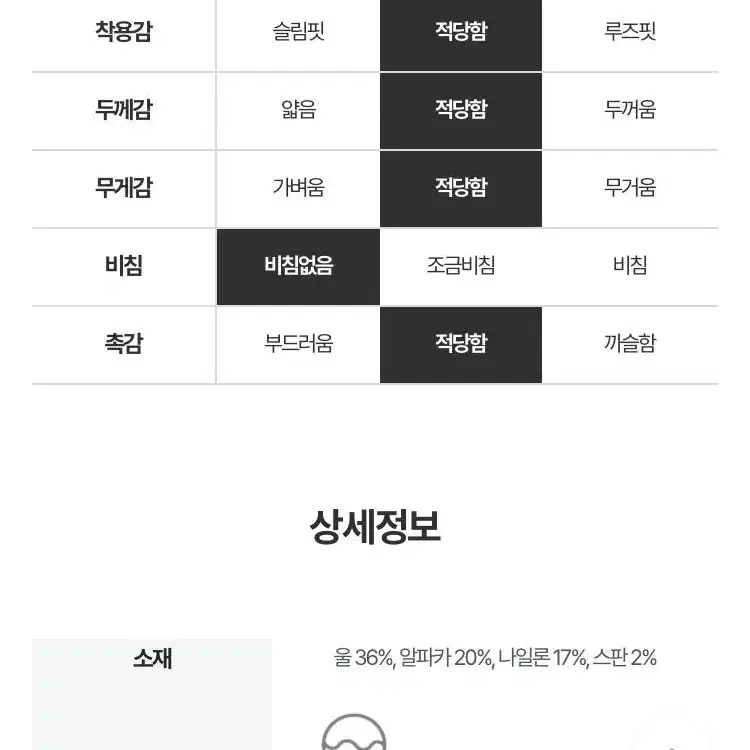 베이닝 부클 원버튼 가디건