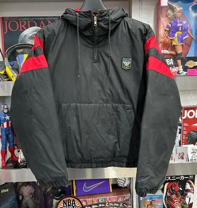 80s polo uni crest anorak down jk 폴로 다운