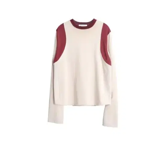 999휴머니티 CURVED LONGSLEEVE (BEIGE/WINE)