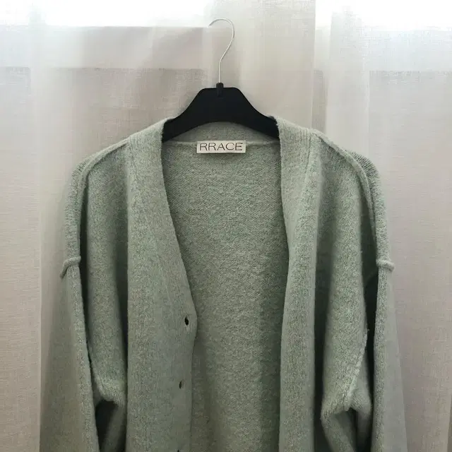 레이스 rrace Boucle Cardigan Mint