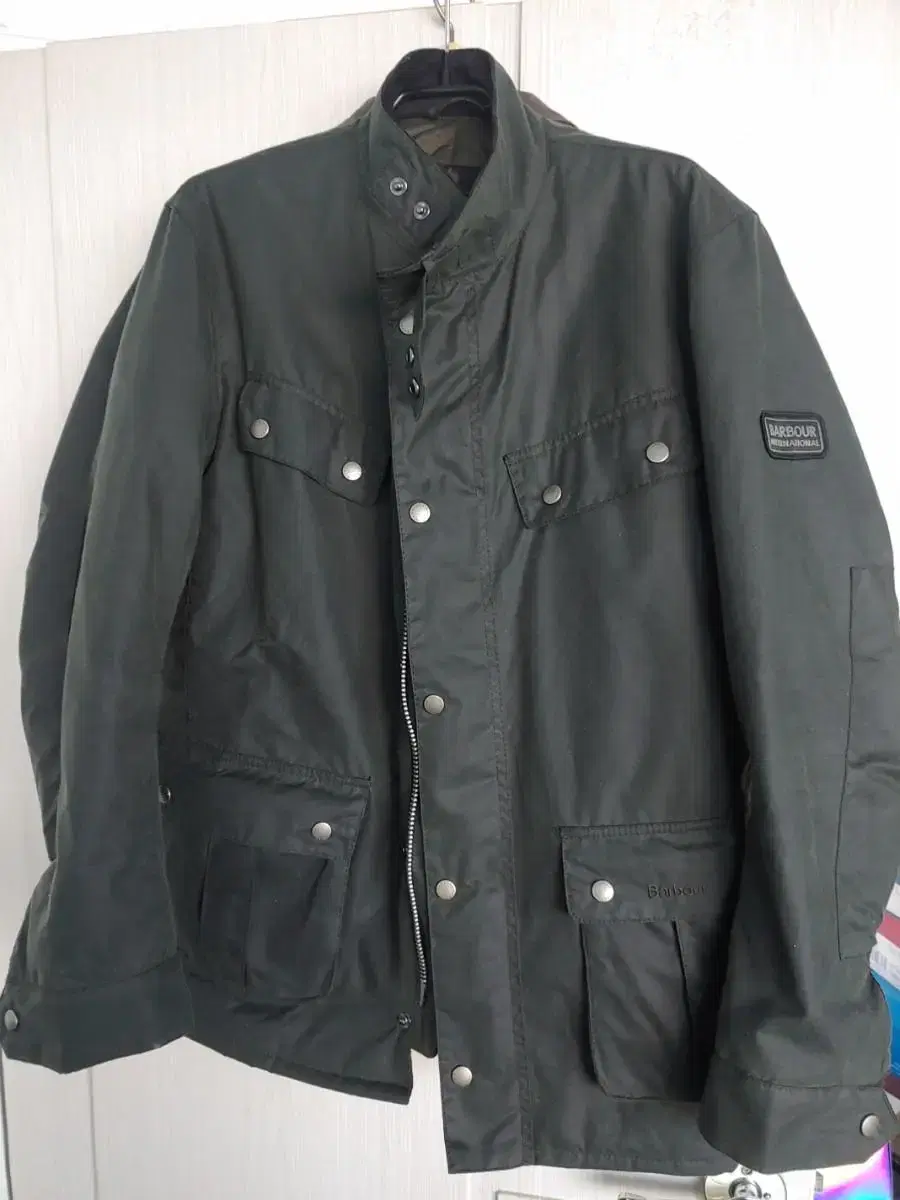 Busan&National-Barbour Duke Wax Jacket Sage M size(38 size,100 size)