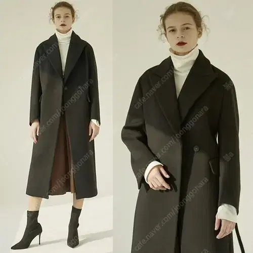 모한 울100 캐시미어코트 MOHAN PEAKED COLLAR COAT