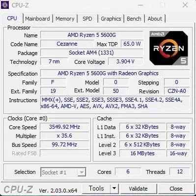 라이젠 5 5600g + 그래픽카드 : RX6600XT 게이밍본체 판매