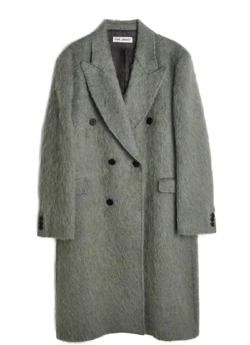 Hourglass 22Fw Mohair Whale Coat Grey 46 New