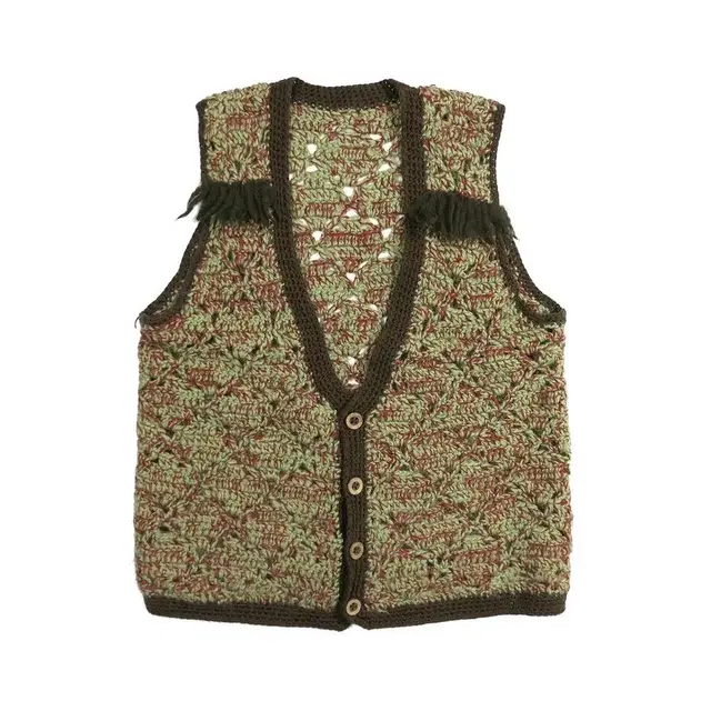 vintage knitting vest