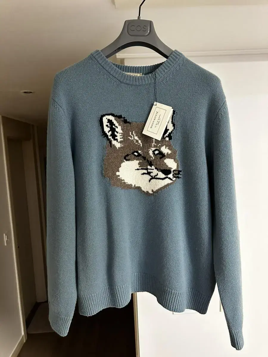 [New] Maison Kitsune Foxhead Intarsia Sweater XL