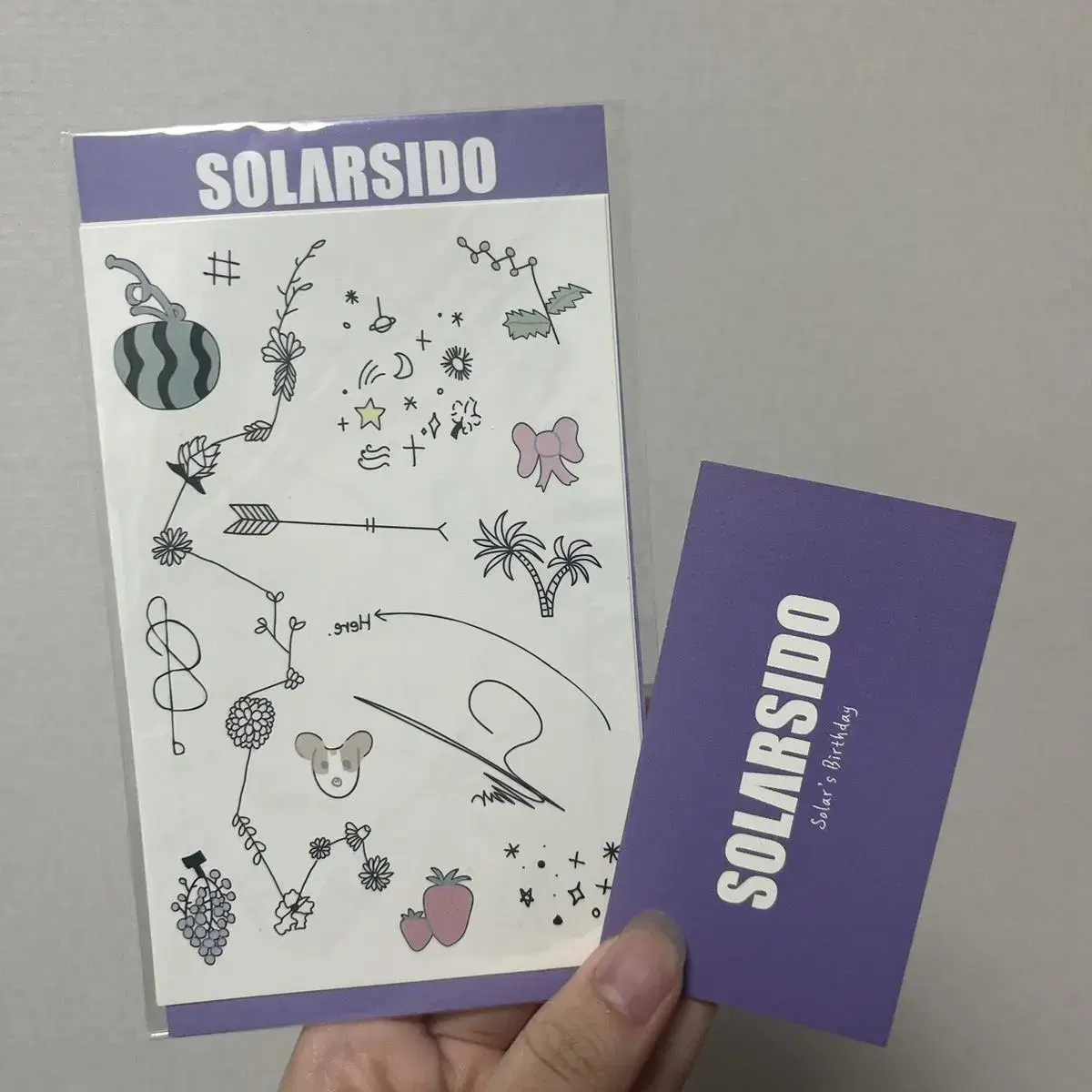 Mamamoo Solar Shido winning tattoo sticker