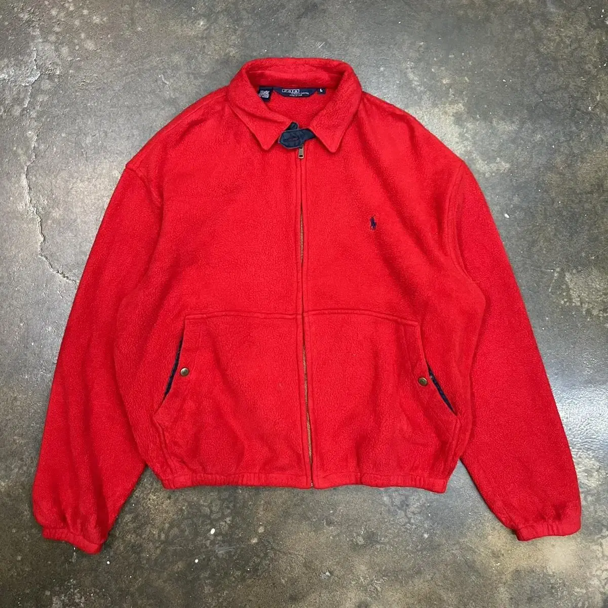 Vintage Polo Ralph Lauren Fleece Zip-up Jacket (XL)