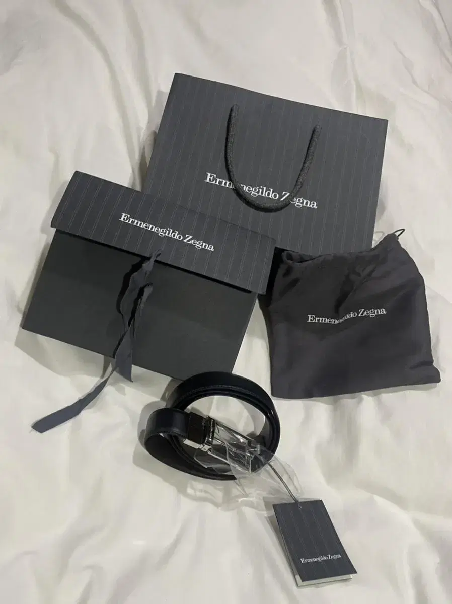 Ermenegildo Zegna Men's Reversible Belt New in Full Box (Giftable)