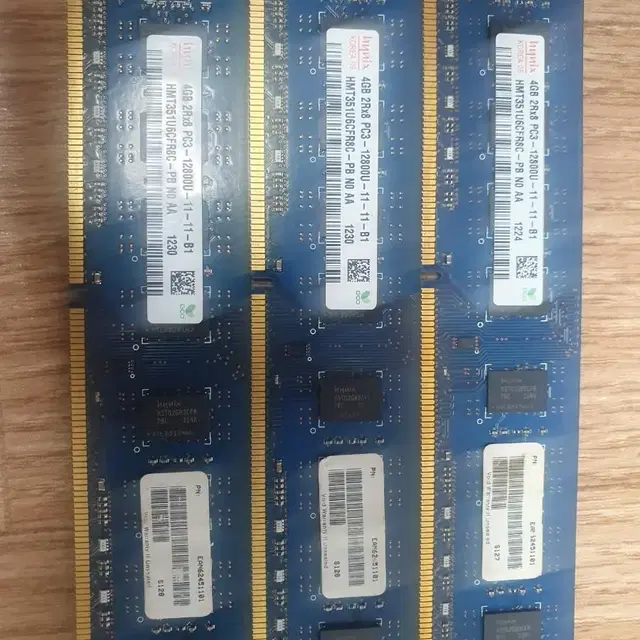 데스크탑 램 - 하이닉스 DDR3 12800 4G X 3개