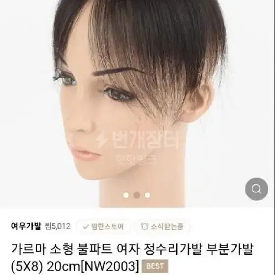 정수리가발 부분가발