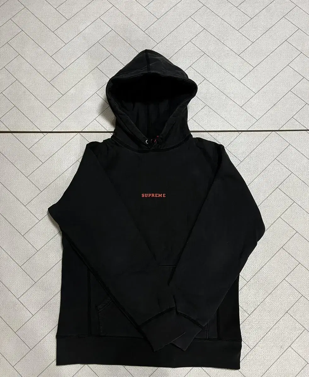 Supreme Brushed Hoodie Black (M)