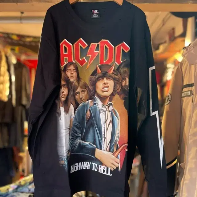 acdc 락티셔츠 긴팔티 L