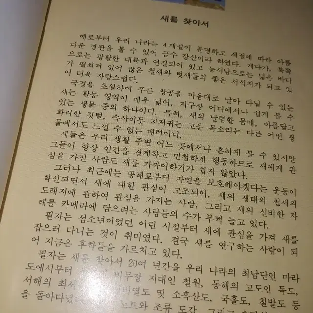 새박사 윤무부교수님 친필싸인 교학사 한국의새