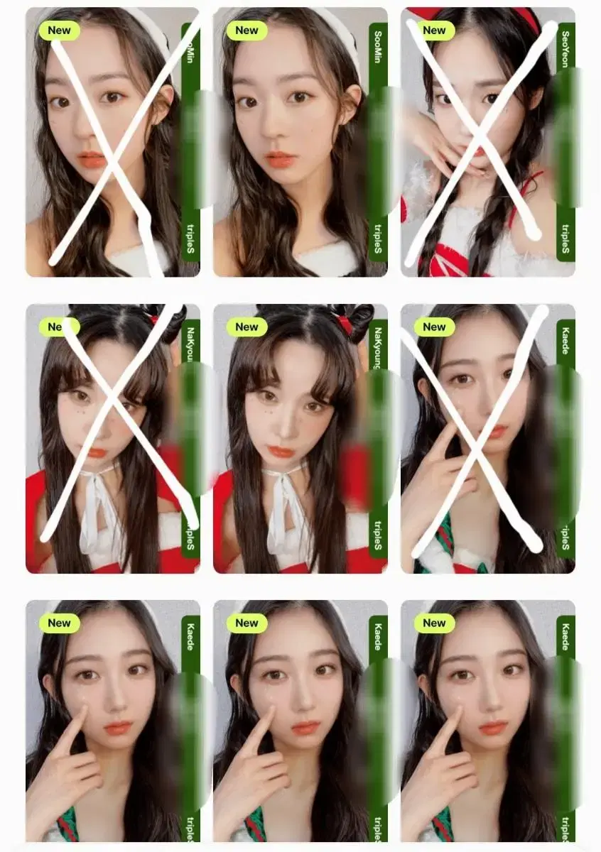 Triples 331Z Christmas Objects Digital Photocard wts tripleS