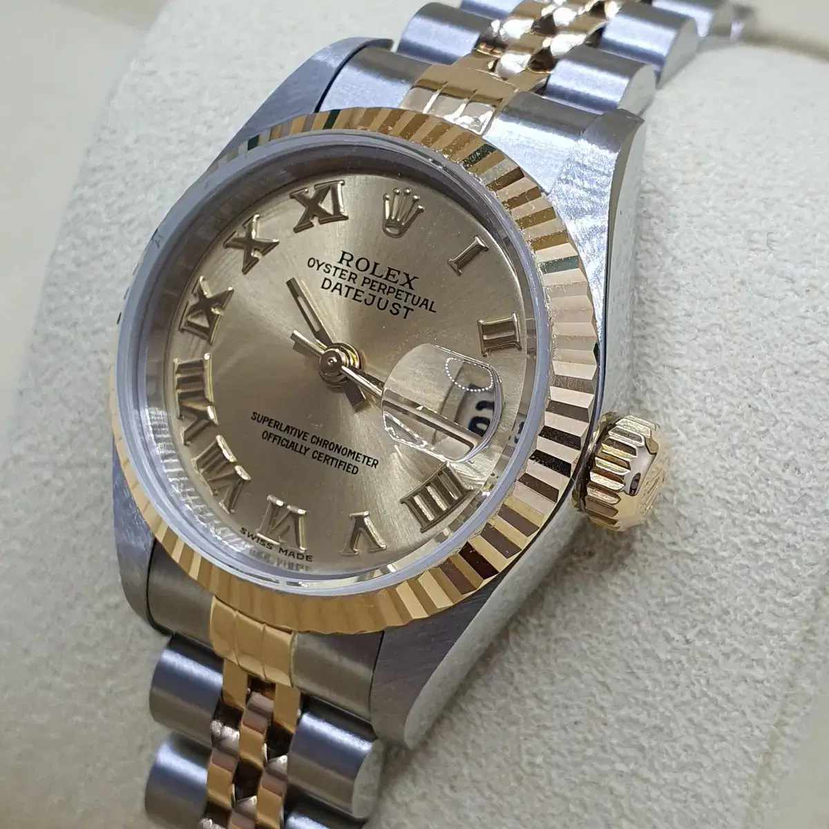 급매 ROLEX 롤렉스 69173 샴페인 로마 콤비 U단위 보증서유