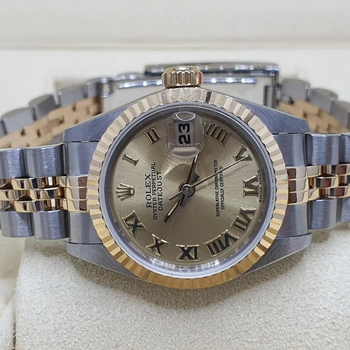 급매 ROLEX 롤렉스 69173 샴페인 로마 콤비 U단위 보증서유