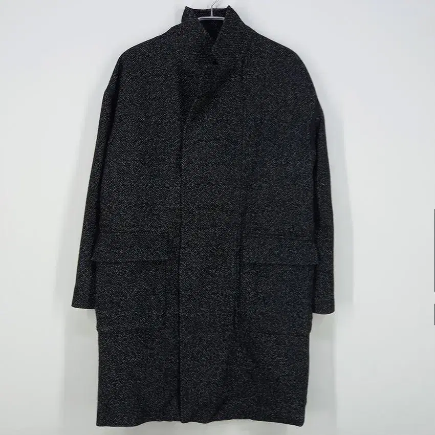 Andi Nam Quilted Lined Bokashi Woolen Coat Mix Black100 (HU19378)