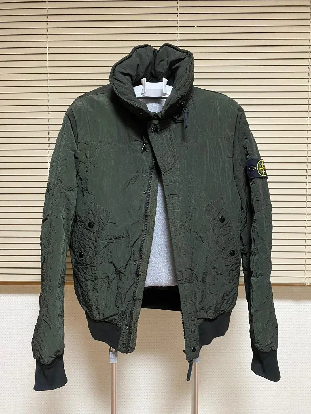 Genuine Stone Island nylon duck down puffer jacket for sale.