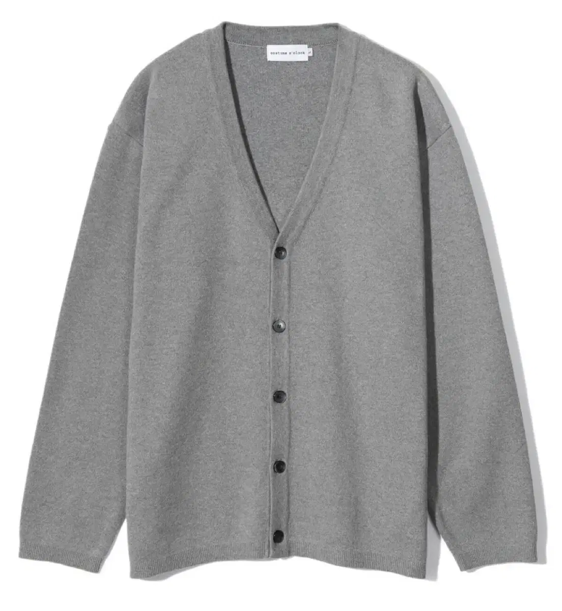 Custom A Clock Knit Cardigan Gray