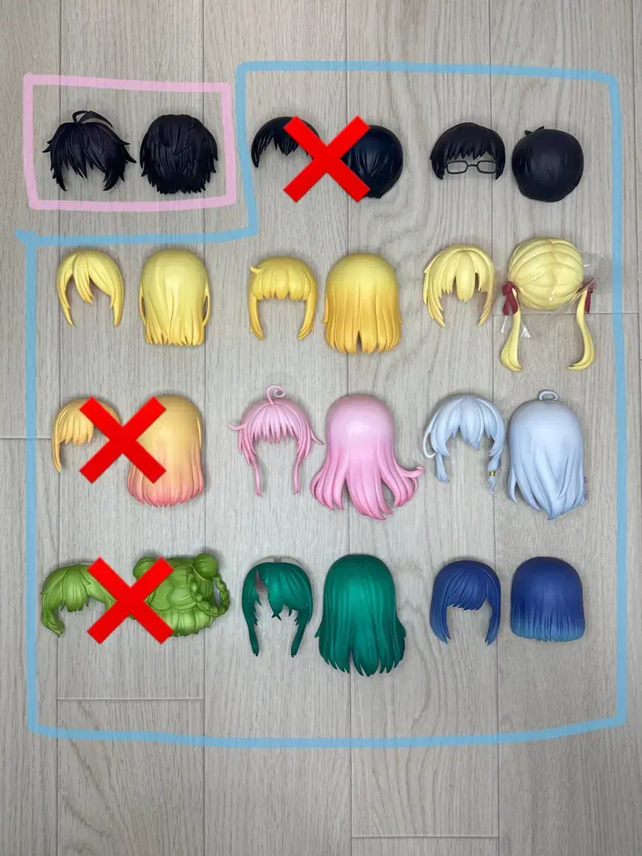 Sell Nendoroid Hair Heads in Small Portions