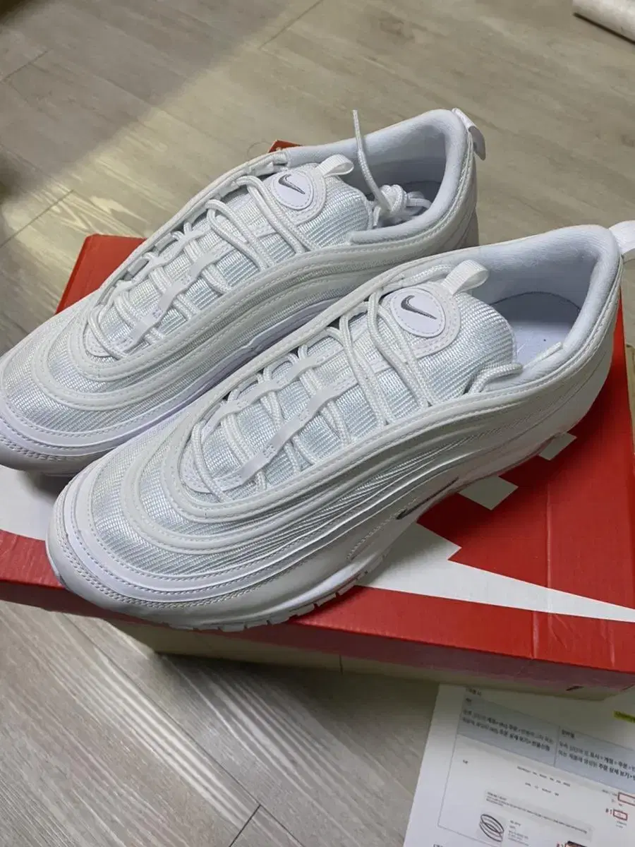 Air Max 97 size 290 Triple White Wolf Grey is on sale