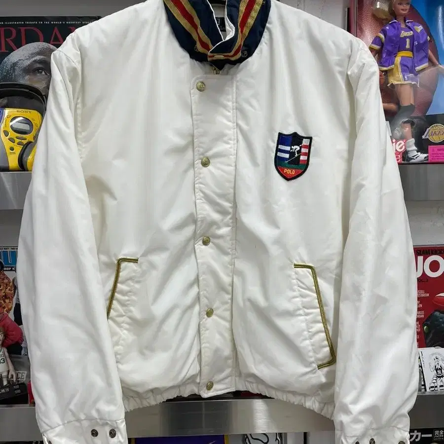 90s polo suicide ski jacket white 폴로 스키